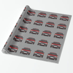Papel De Presente Saab 900 turbo (vermelho)