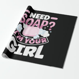 Papel De Presente Sabonete de Fazer de sabonete engraçado