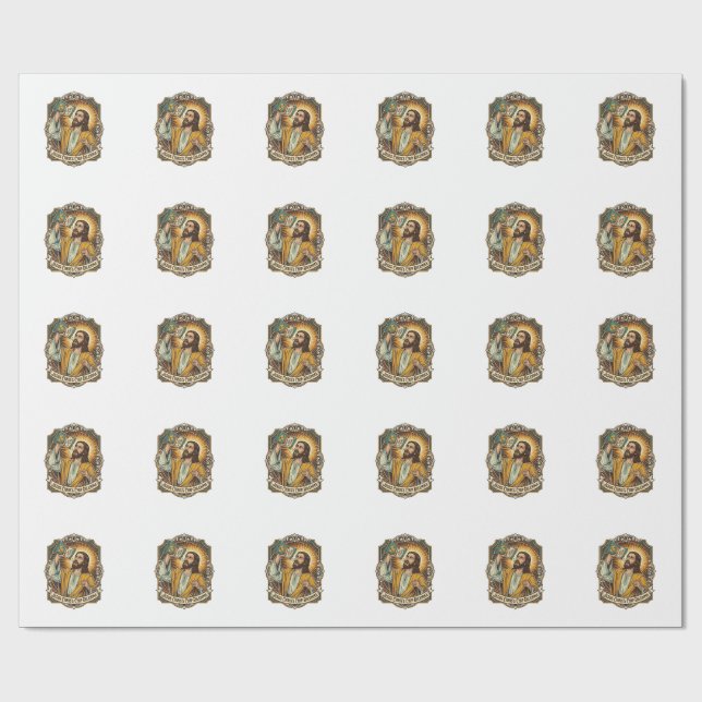 Papel De Presente Saco de Batata Frita Vazio de Jesus Comida de Bêba (Aberto)