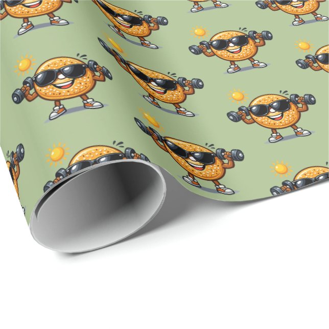 Papel De Presente Saco de Bíceps (Ponta do rolo)