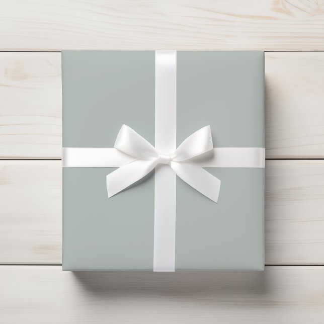 Papel De Presente Sage Cinza Sólido (Criador carregado)