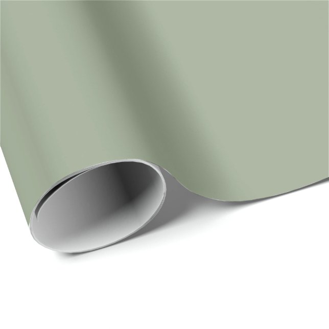 Papel De Presente Sage Green  (Ponta do rolo)