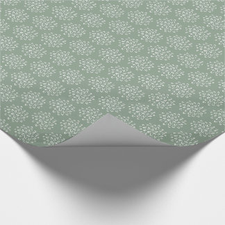 Papel De Presente Sage Green Mãe Natal