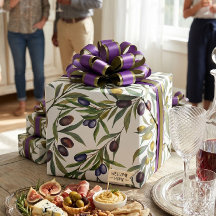 Sage Green Watercolor French Country Olive Pattern