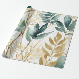 Papel De Presente Sai da linha do Ouro