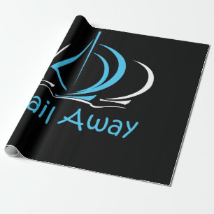 Papel De Presente Sail Away Sailboat Sand Ocean Gul