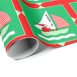Papel De Presente Sailing Christmas Gift