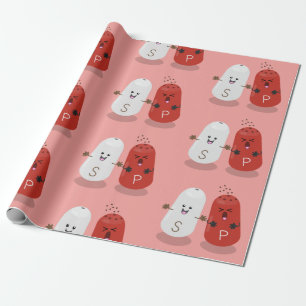 Papel De Presente Sal kawaii e cartografia dos pimentões