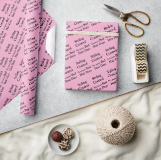 Papel De Presente Salão de Beleza, Barbearia Estilo Controle Cabelo