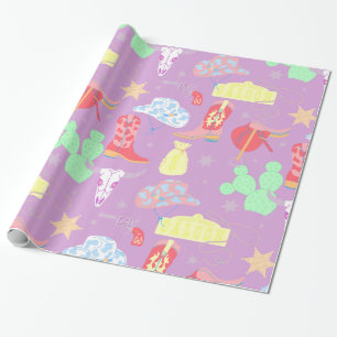 Papel De Presente salão oeste selvagem da pastel