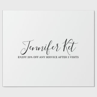 Papel De Presente Salon spa business discount offer website visits a