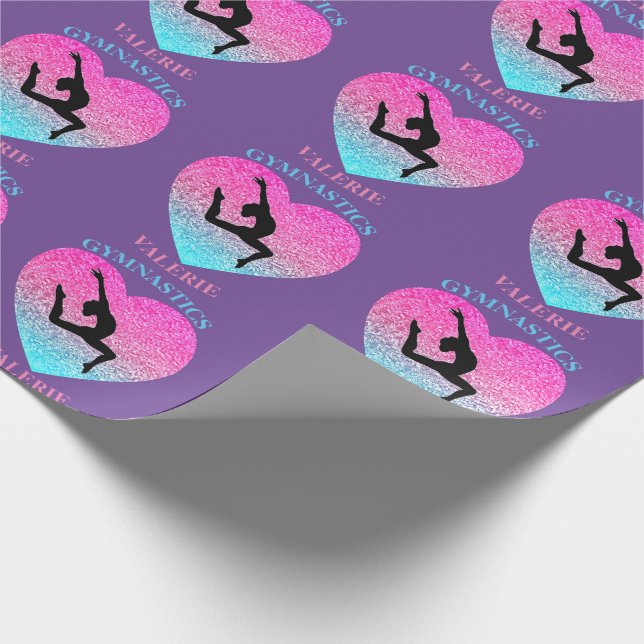 Papel De Presente Salto de Ginástica Roxo (Ponta)
