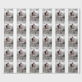 Papel De Presente Salvar data simples código QR mínimo detalhes de s