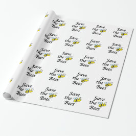 Papel De Presente Salve as Abelhas