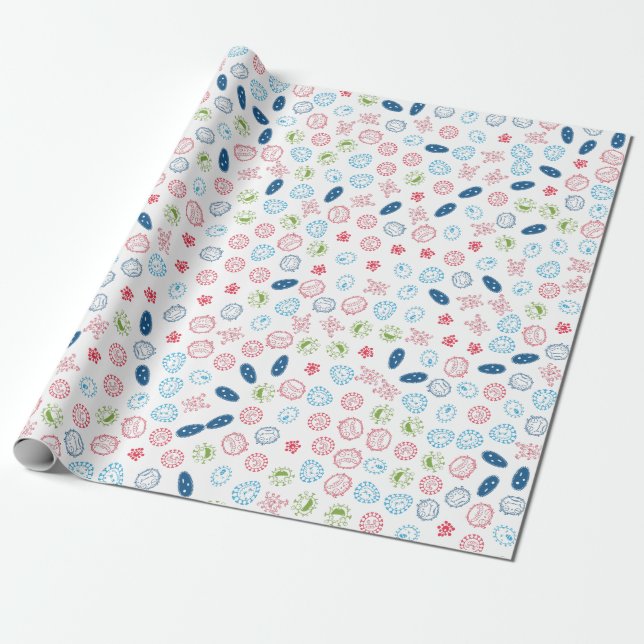 Papel De Presente Salve sua vida de Bactérias (Desenrolado)