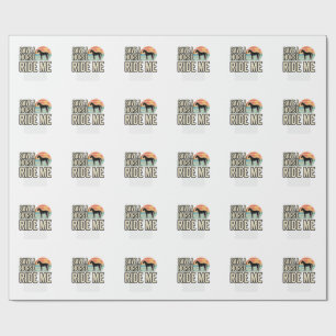Papel De Presente Salve um Cavalo Monte em Mim Camisa Vintage Design