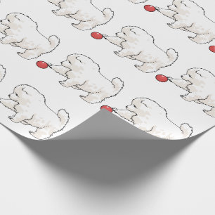Papel De Presente Samoyed Puppy