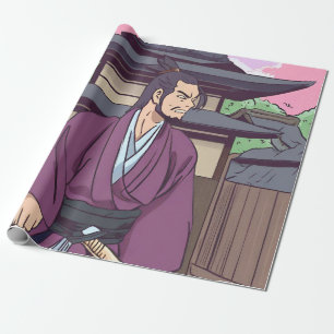 Papel De Presente samurai