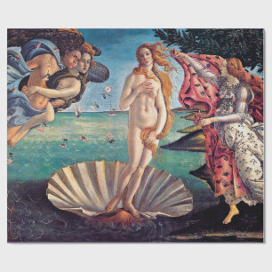 Papel De Presente Sandro Botticelli - O Nascimento de Vênus - Arte E