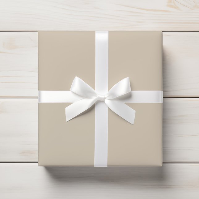 Papel De Presente Sandy Beige Sólido Quente (Criador carregado)