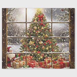 Papel De Presente Santa Baby Christmas Baby Shower