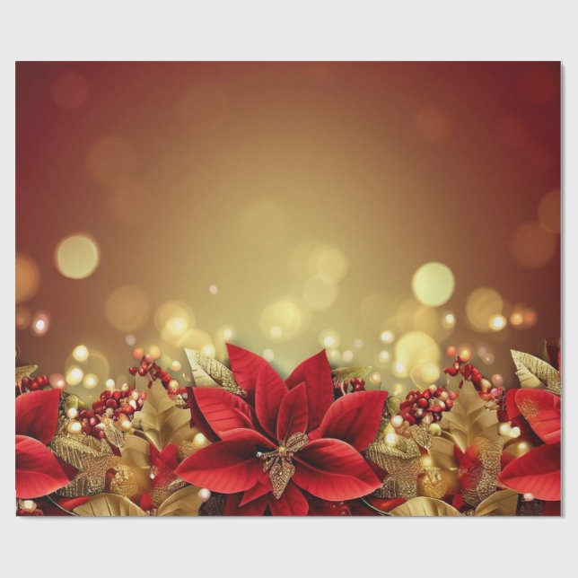 Papel De Presente Santa Baby Christmas Baby Shower (Aberto)