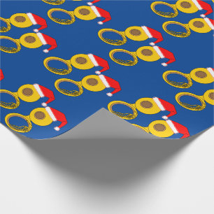 Papel De Presente Santa Hat Tuba
