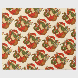 Papel De Presente Santa Mahj Holiday Gift Wrapping