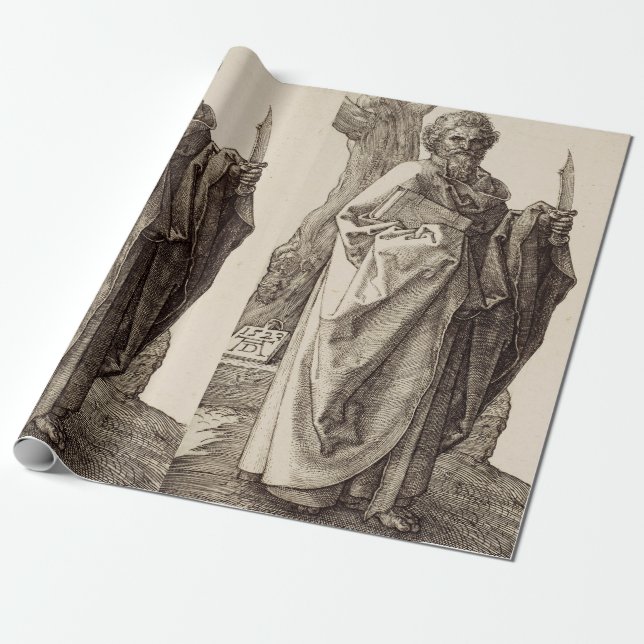 Papel De Presente Santo Bartolomeu o Apóstolo Belas Artes (Desenrolado)