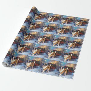 Papel De Presente Santo Bernard Christmas Fesason Season