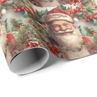 Papel De Presente Santo Santa Claus Nicholas Natal