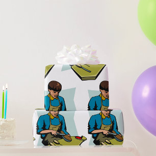 Papel De Presente Sapateiro do Cobbler Vintage de Reparo de calçados