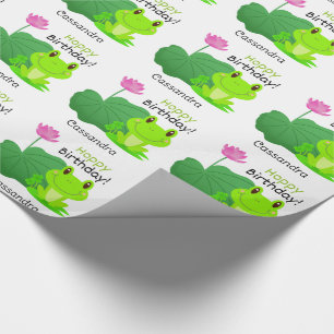 Papel De Presente Sapo Birthday Pun Lotus Leaf Flower Name