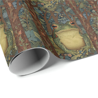Papel De Presente Sapo da floresta Vintage boho