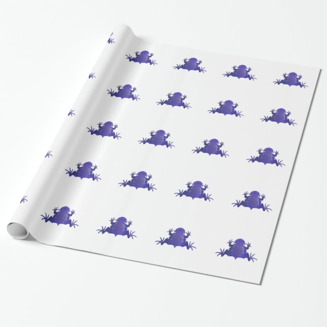 Papel De Presente Sapo roxo (Desenrolado)