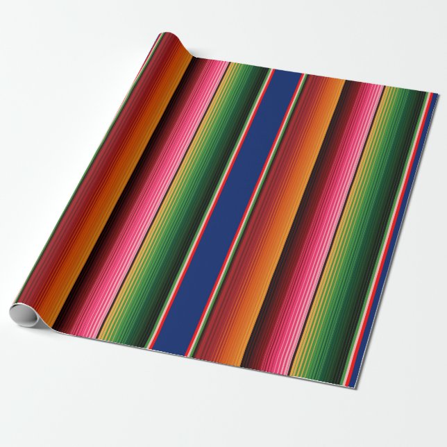 Papel De Presente Sarape Print Wrapping Paper (Desenrolado)