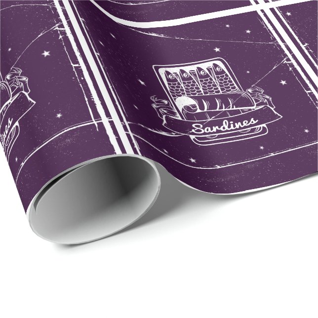 Papel De Presente Sardinhas em lata em estado de tensão (Ponta do rolo)