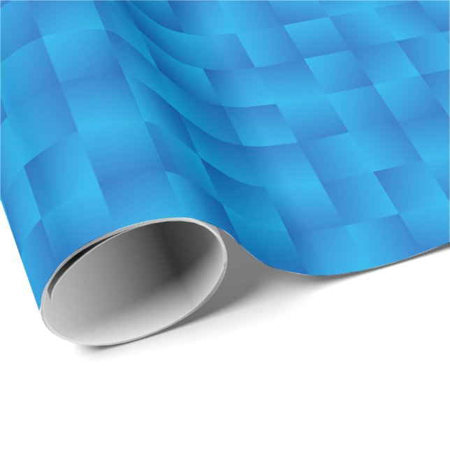 Papel De Presente Satin Ribbons - Azul cobalto (Ponta do rolo)