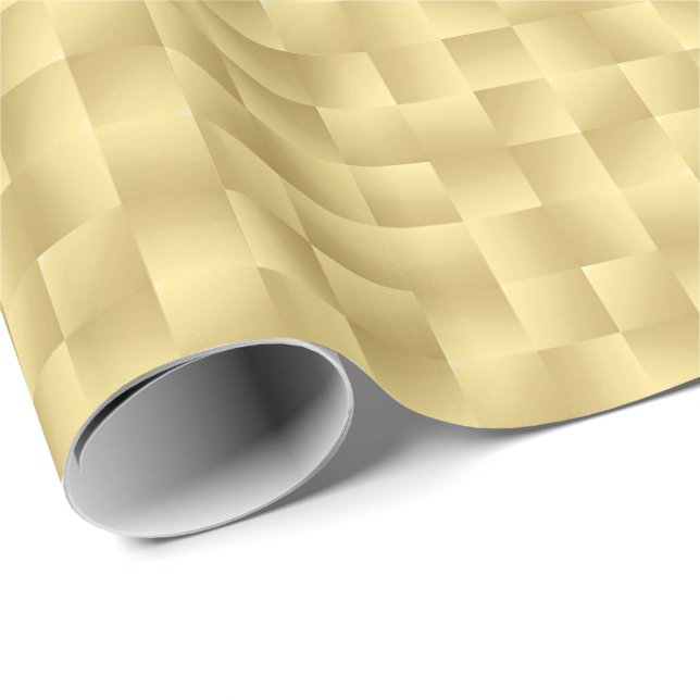 Papel De Presente Satin Ribbons - Sombras de ouro (Ponta do rolo)