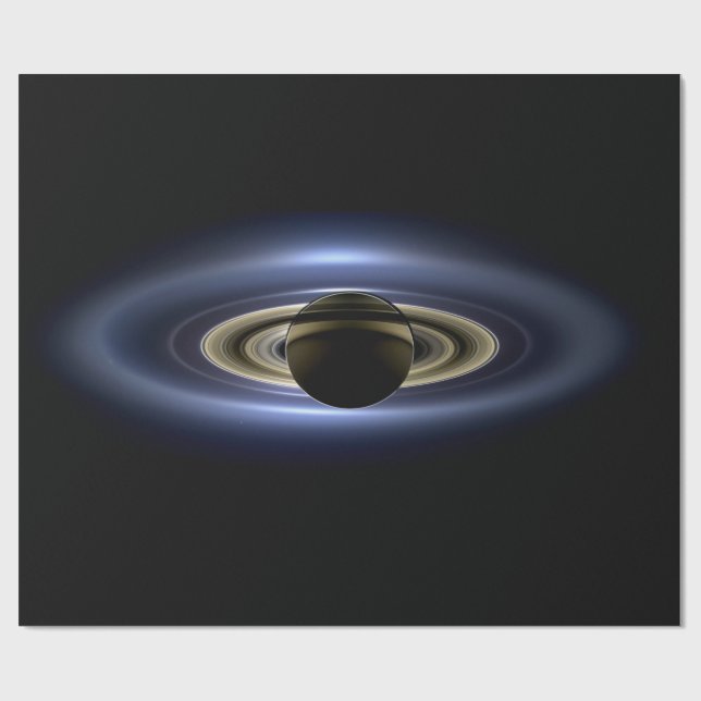 Papel De Presente Saturno Eclipsou o Sol do Orbiter Cassini (Aberto)