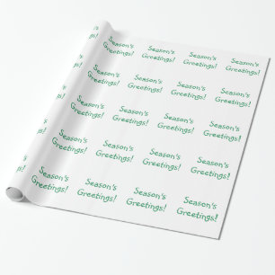 Papel De Presente Saudações da Estação de Fontes Verdes de Natal