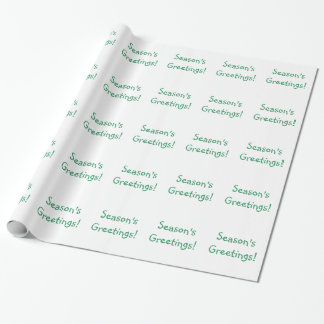 Papel De Presente Saudações da Estação de Fontes Verdes de Natal