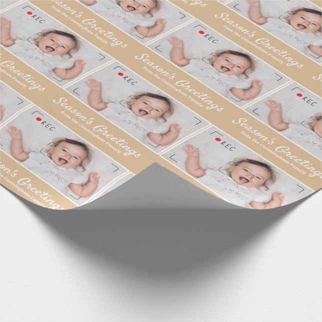 Papel De Presente Saudações da Estação | Foto moderna e cômoda (Ponta)