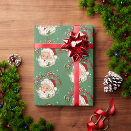 Papel De Presente Saudações de Natal do Papai Noel Nº 1