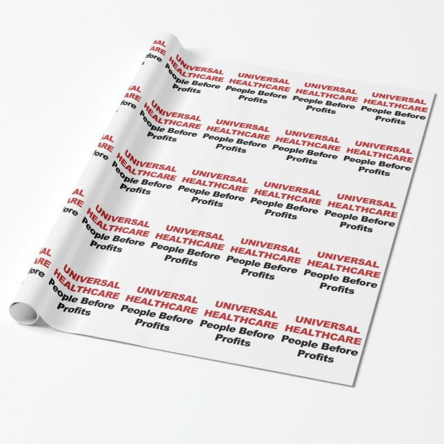 Papel De Presente Saúde Universal (Desenrolado)