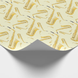 Papel De Presente Saxophone Musician Band Teacher Wrapping Paper