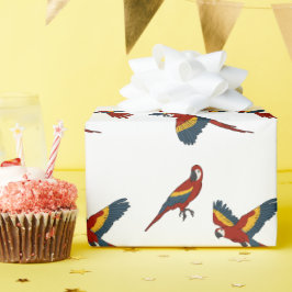 Papel De Presente Scarlet Macaw