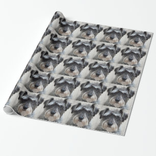 Papel De Presente Schnauzer