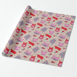 Papel De Presente Scoops & Snoots party wrapping paper 