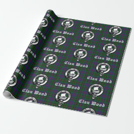 Papel De Presente Scottish Clan Wood Crest & Tartan